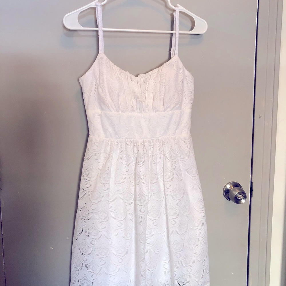 Short White Lace Dress